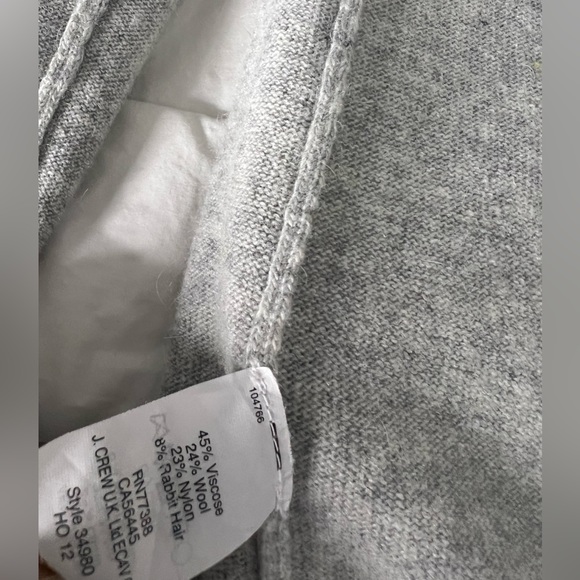 J.Crew Gray Pear Wool blend sweater. - Picture 3 of 11